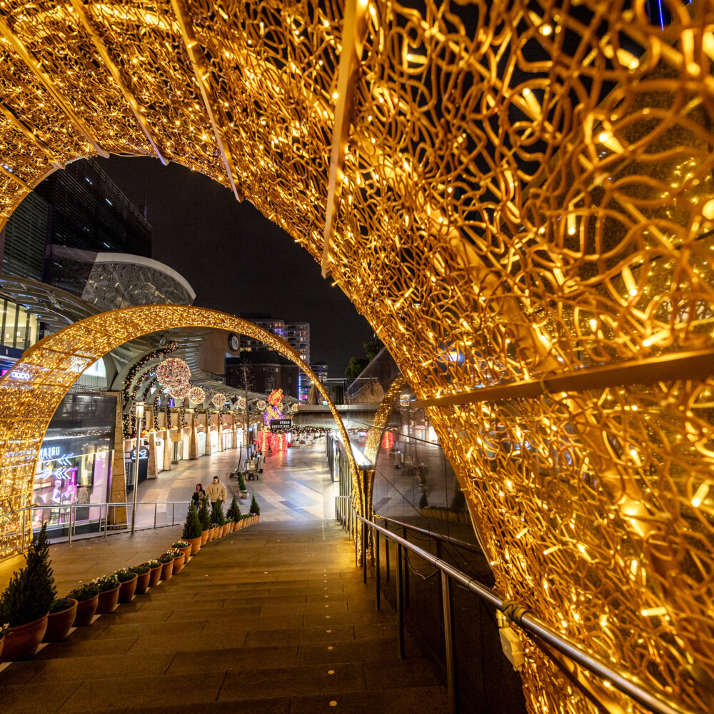 Prachtige kerstverlichting koopgoot Rotterdam Centrum Jan Kok