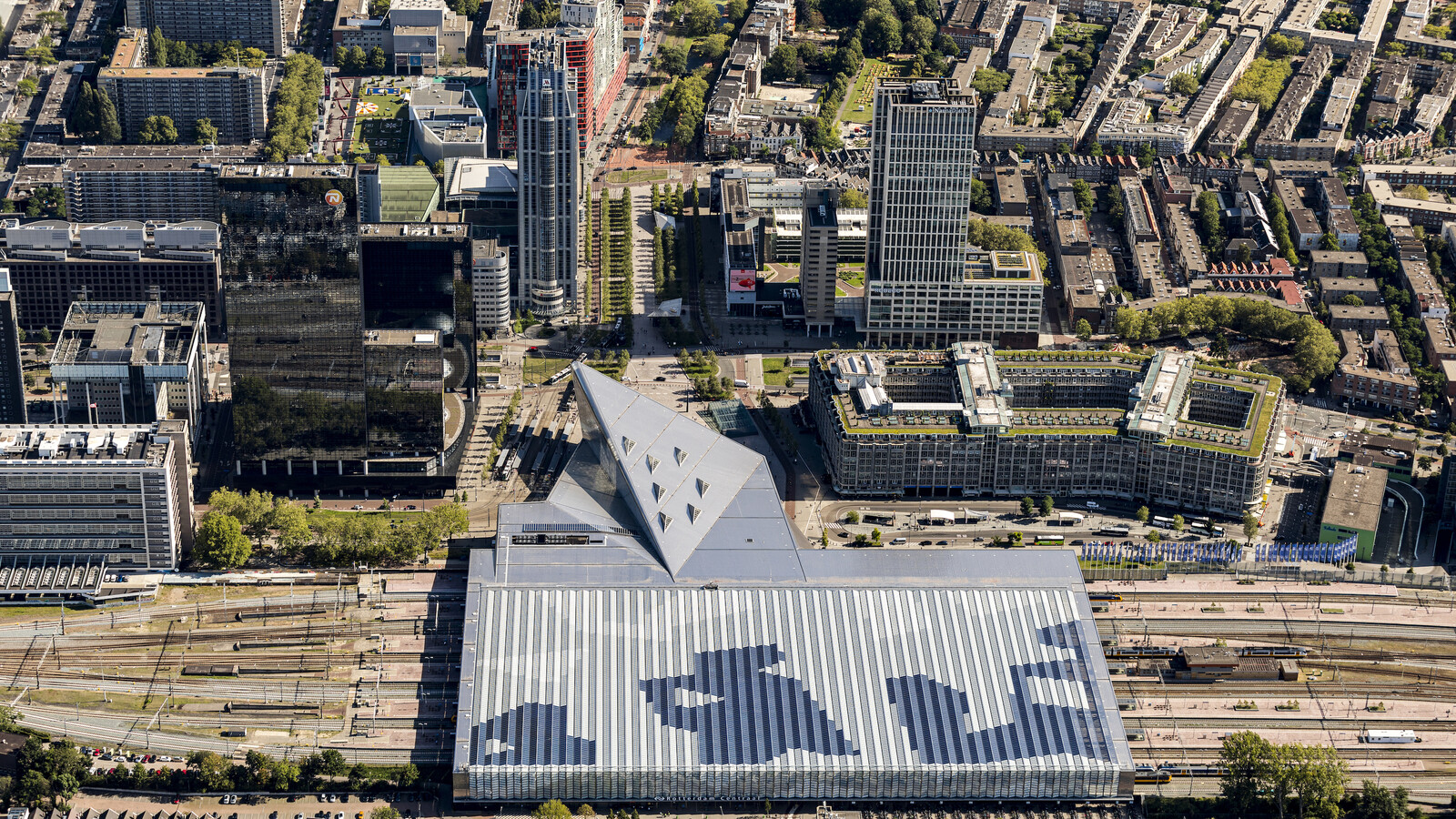 Rotterdam Centraal Station Luchtfoto 2019 Guido Pijper