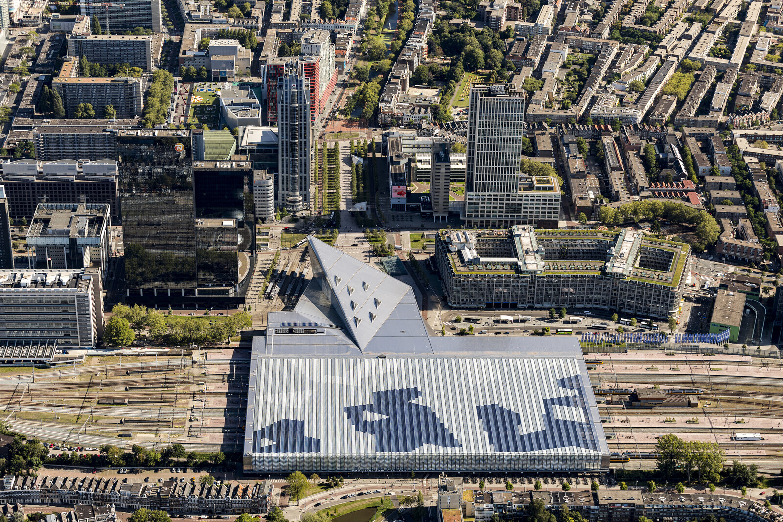 Rotterdam Centraal Station Luchtfoto 2019 Guido Pijper