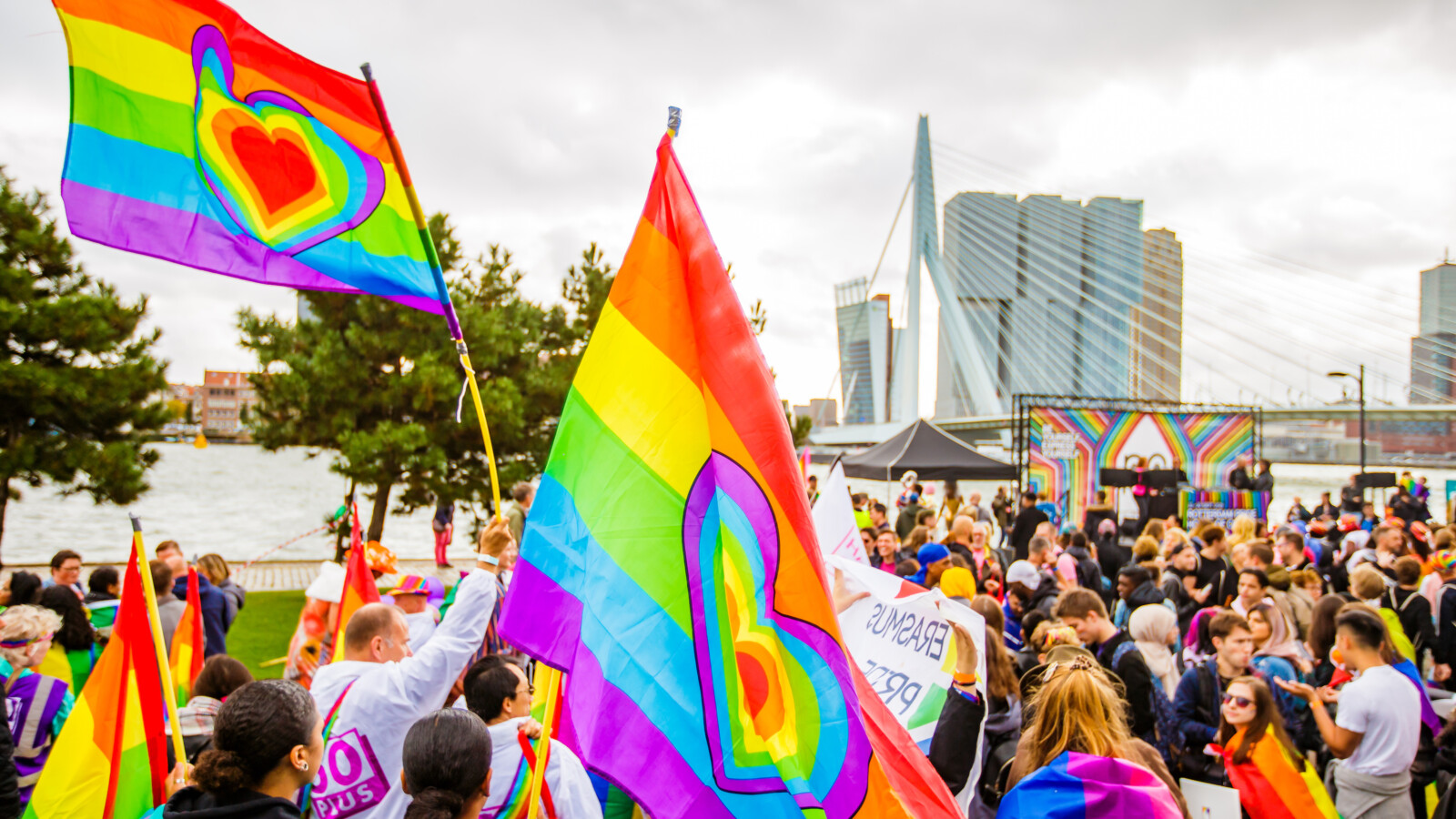 Erasmusbrug pride Rotterdam 2019 Spark Content Creatie