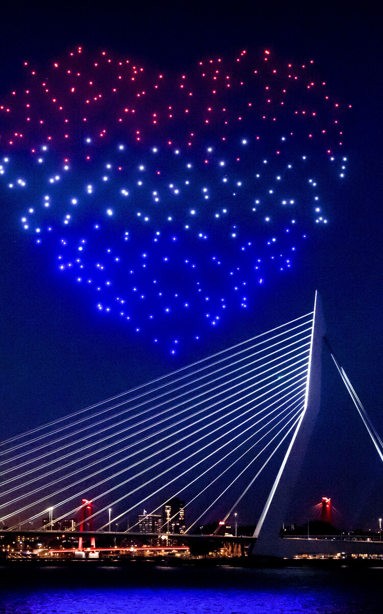 Erasmusbrug 2020 hart Rotterdam