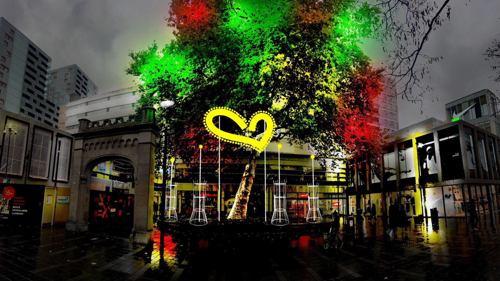 Wensboom illustratie