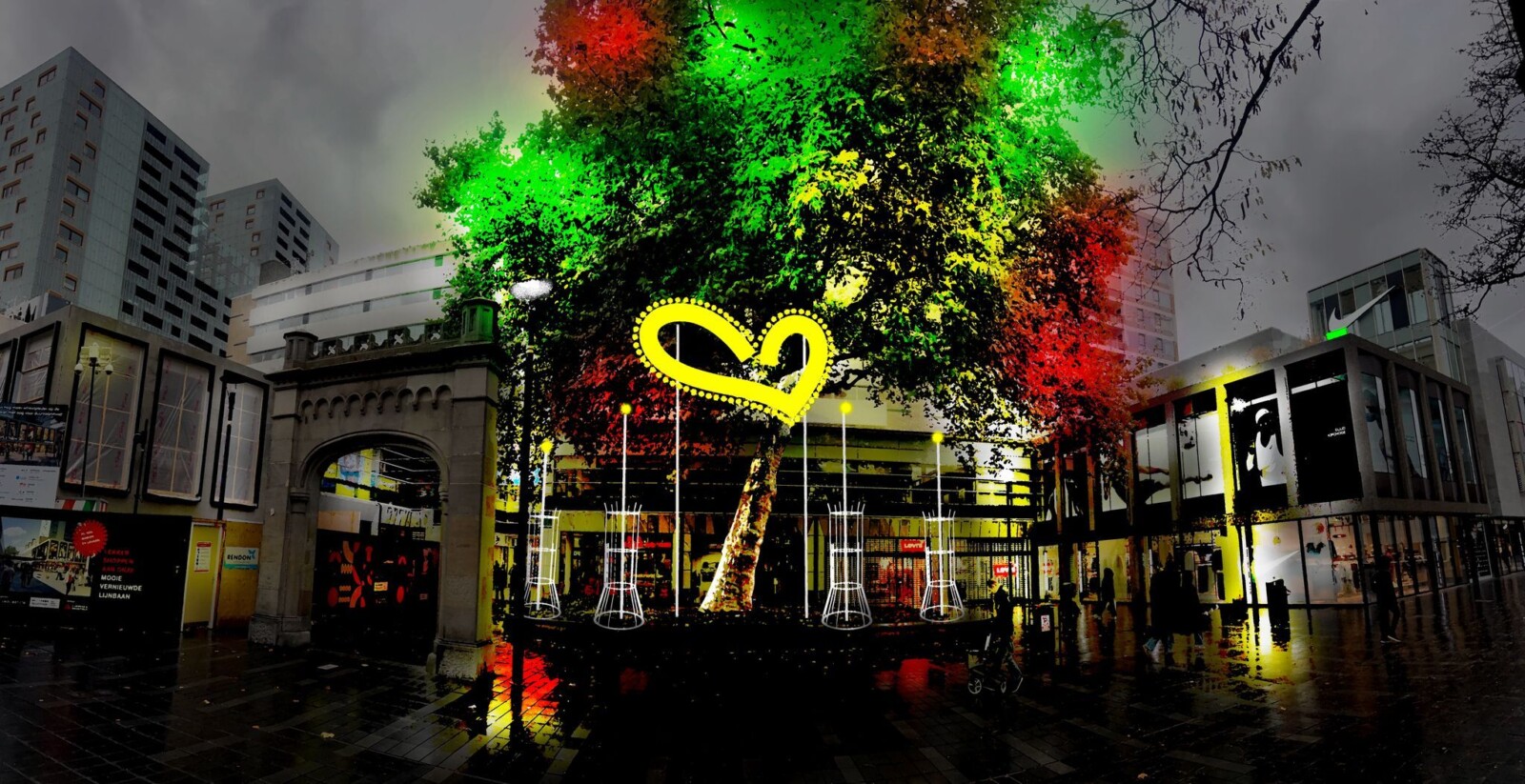 Wensboom illustratie