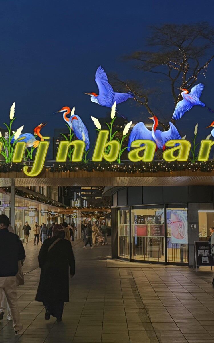 China Lightbaan Kraanvogels Lijnbaan RWWW