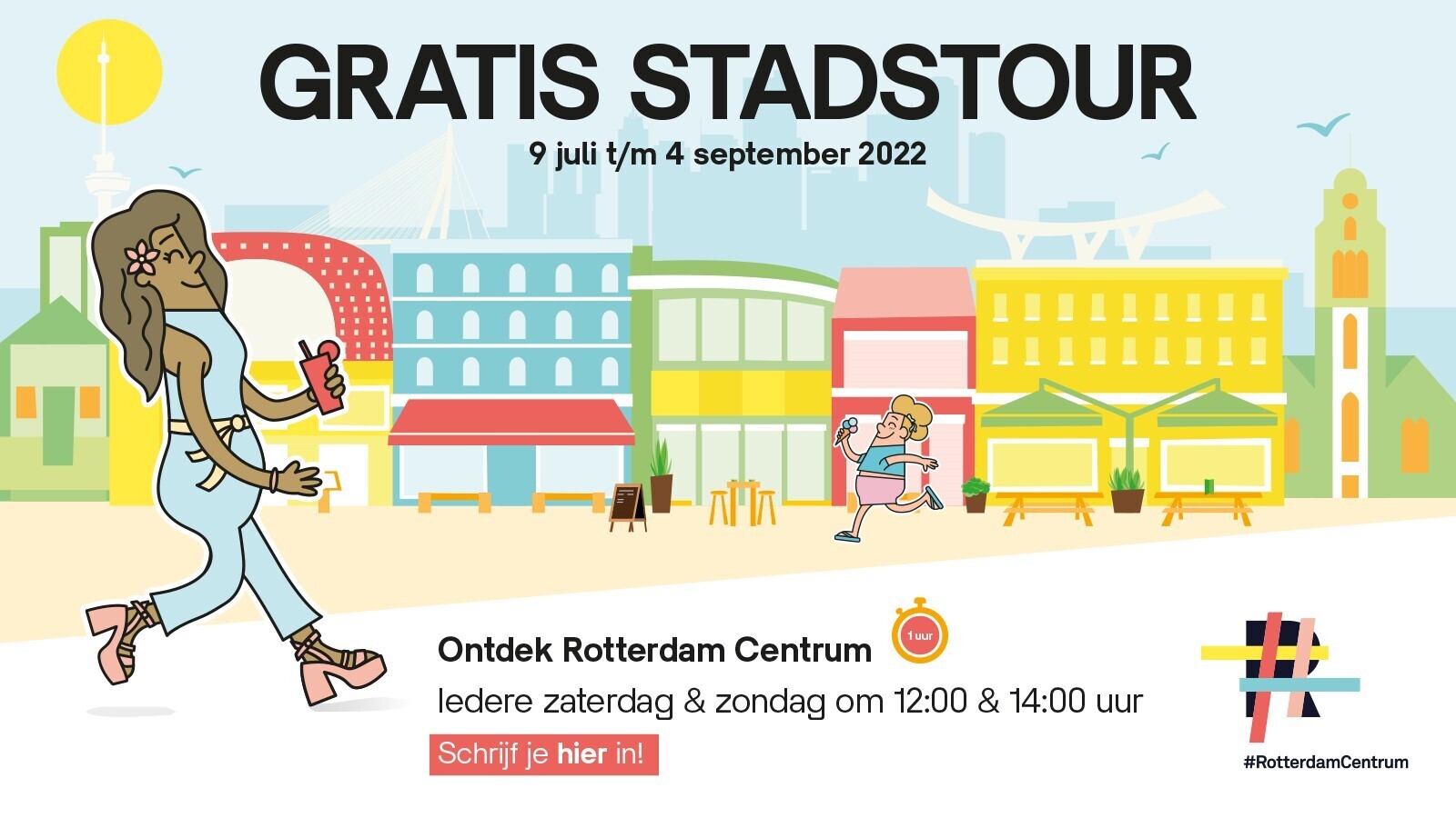 Banner website met button