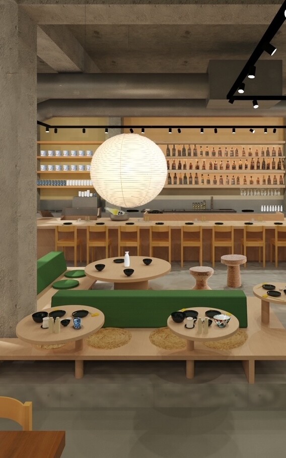 Japanse tapasbar SHIN Rodezand interieur Rotterdam Centrum