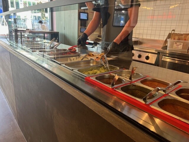 Salsa shop bar clos up