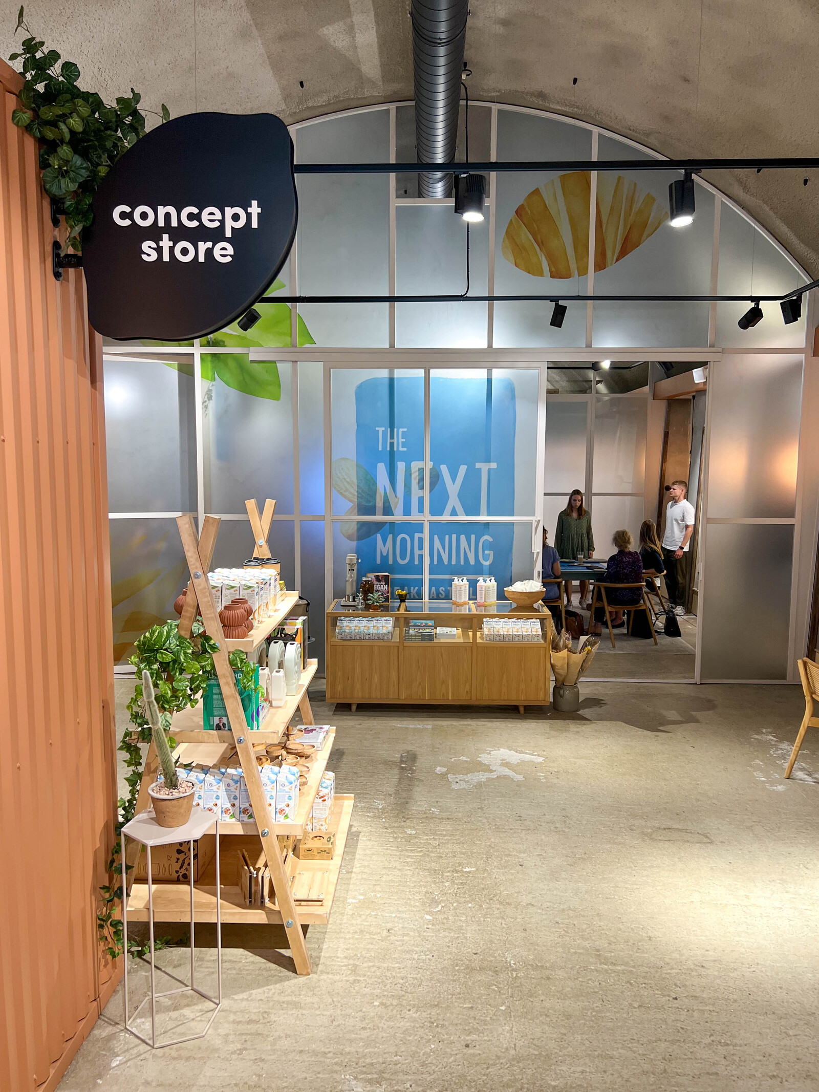 Concept store vooraanzicht The Next Morning Alpro