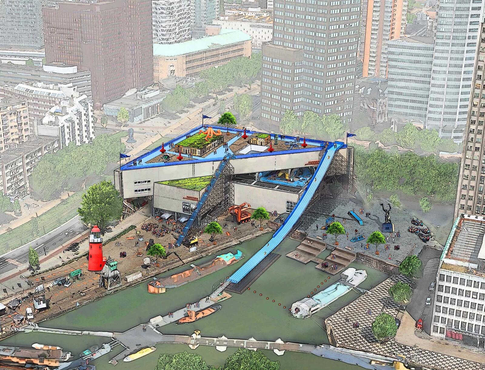 Render Rotterdam Rooftop Roetsj 2025 1 min