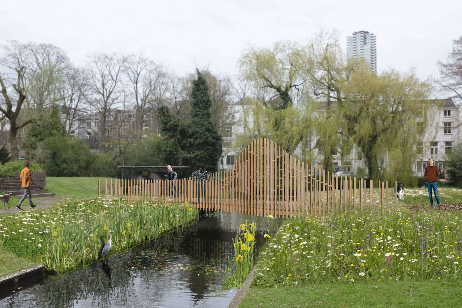 Rotterdam Architectuur Maand 2024 Overbrug photoshop mensen Da F architecten min