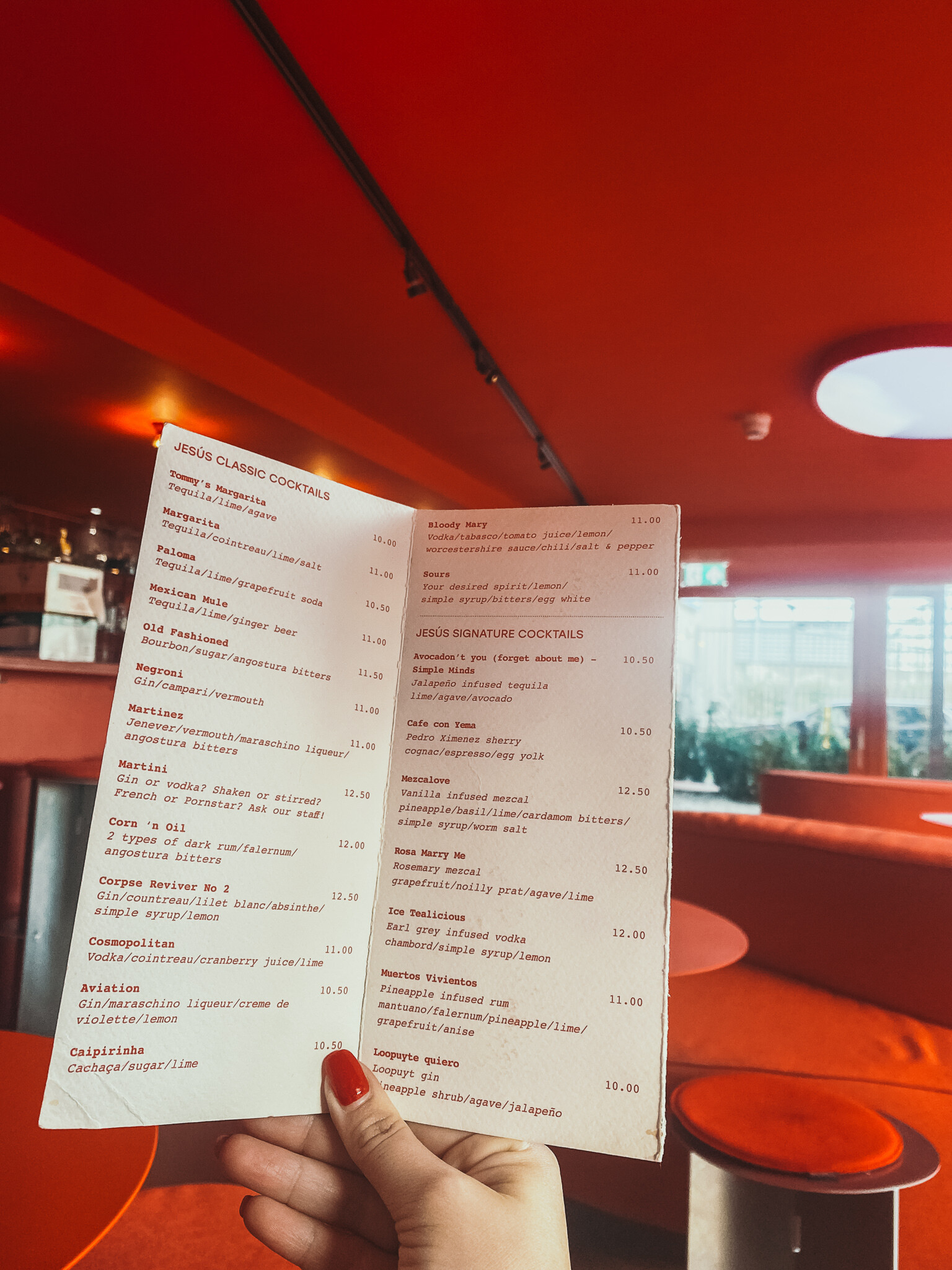 Menu restaurant Hotel Not Hotel Rotterdam Centrum