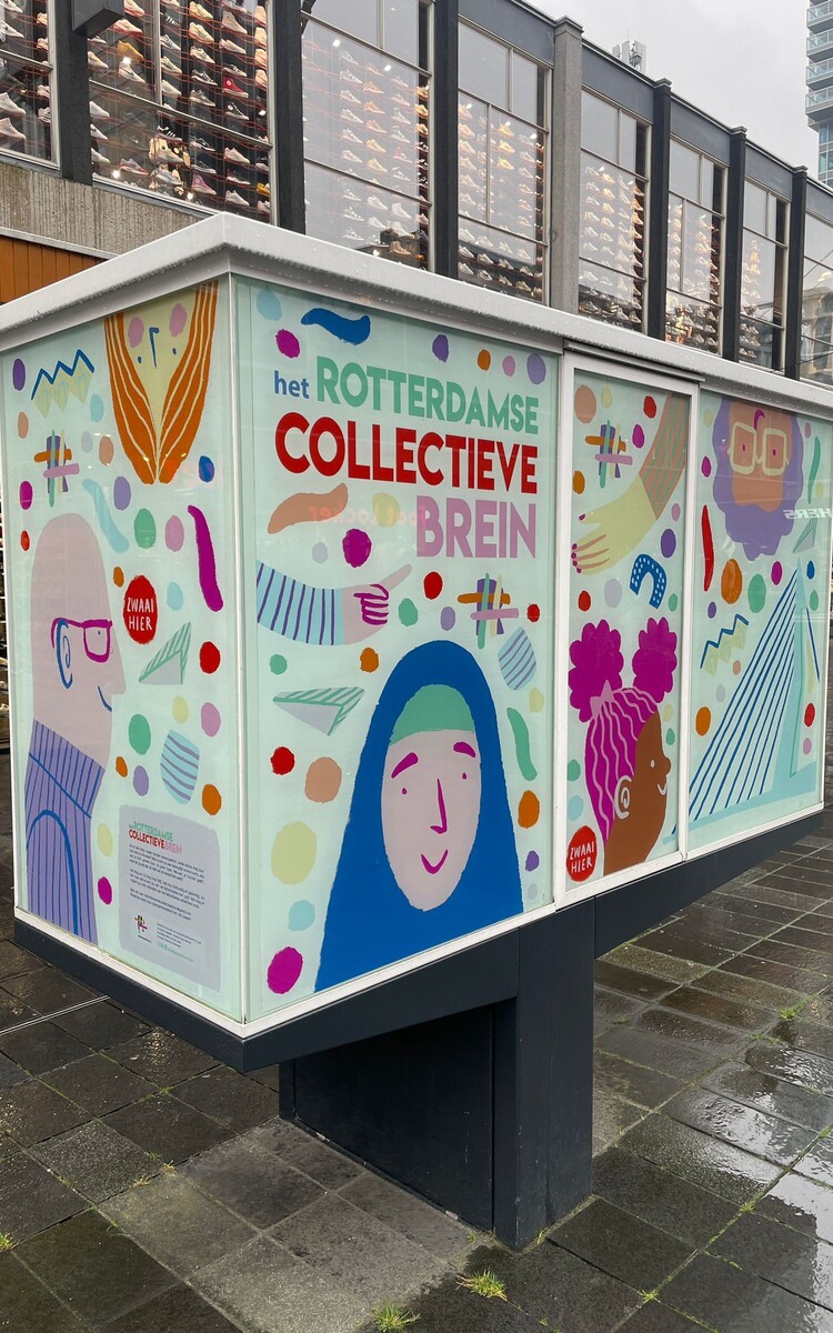 Het collectieve brein vitrine 1