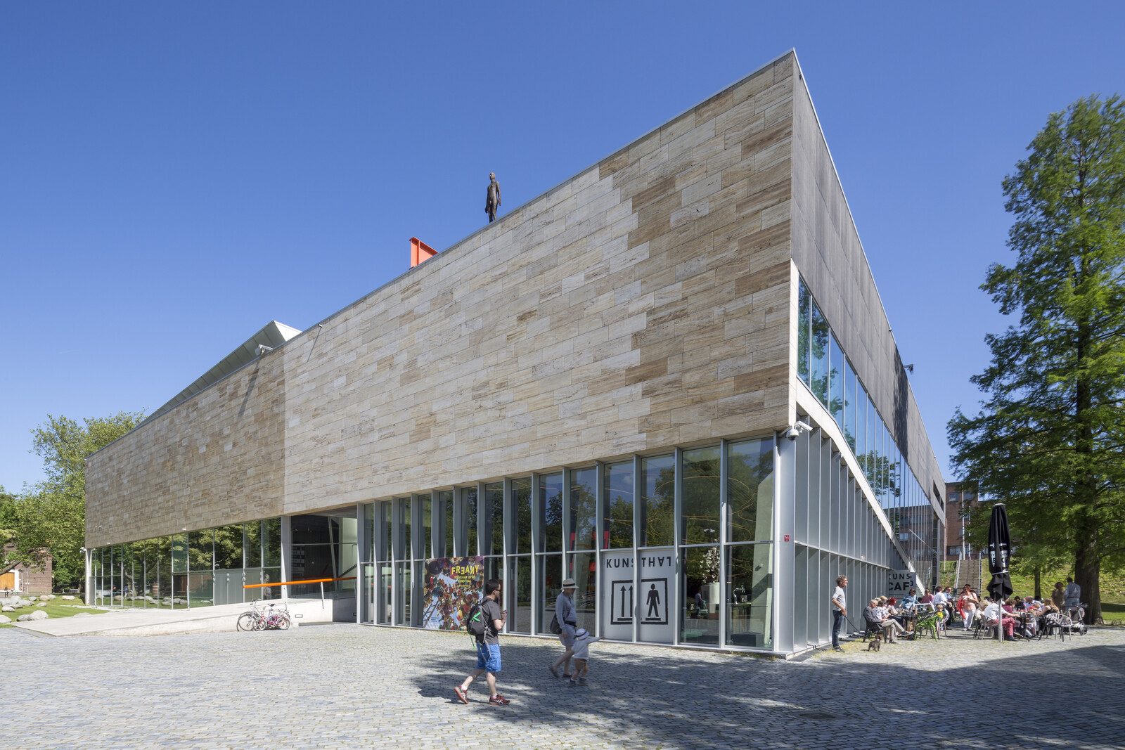 Kunsthal gebouw hoekaanzicht