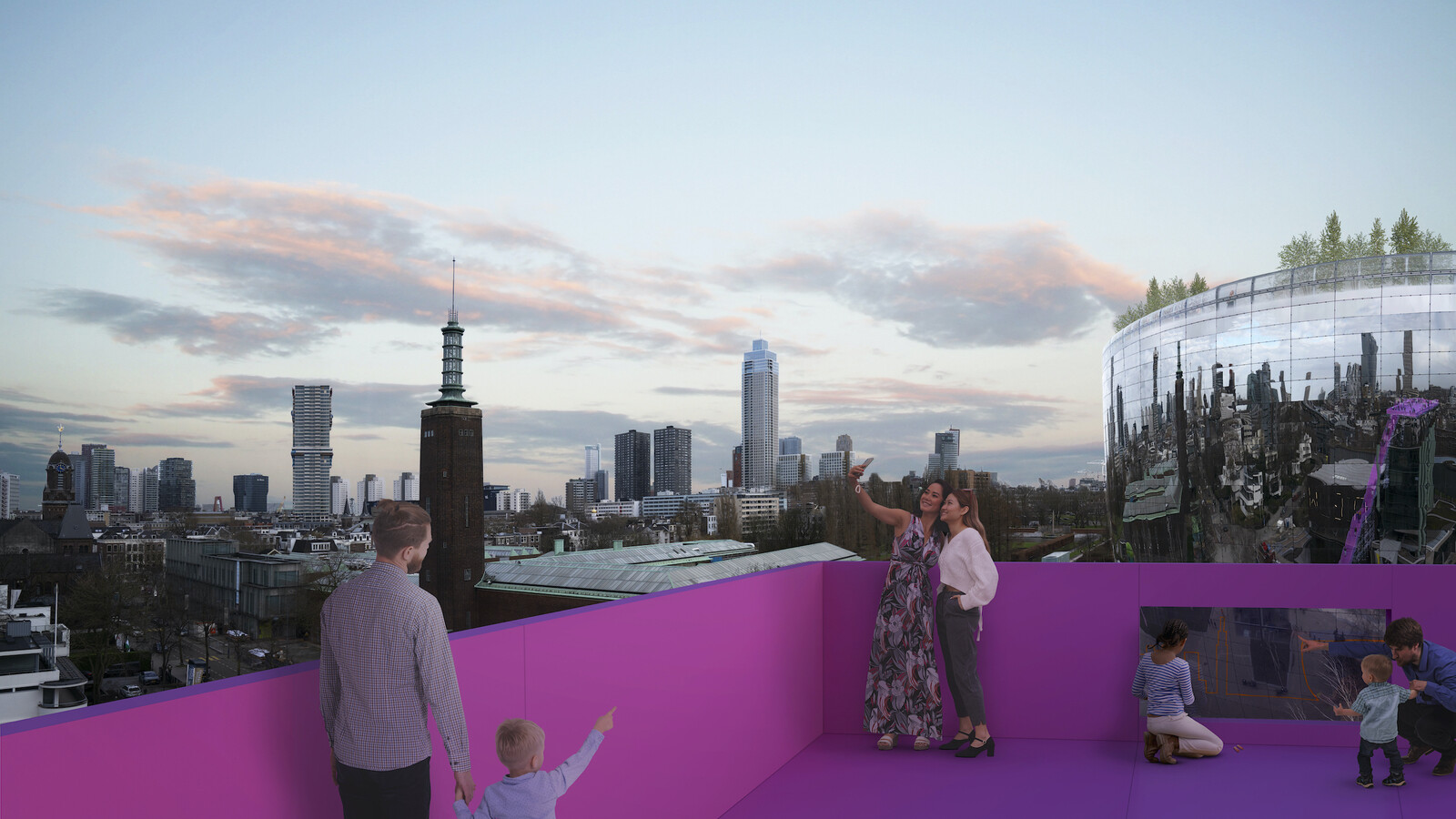 Visualisatie van Het Podium op Het Nieuwe Instituut MVRDV 3