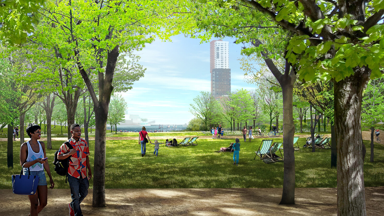 Schetsontwerp Rijnhavenpark Gemeente Rotterdam