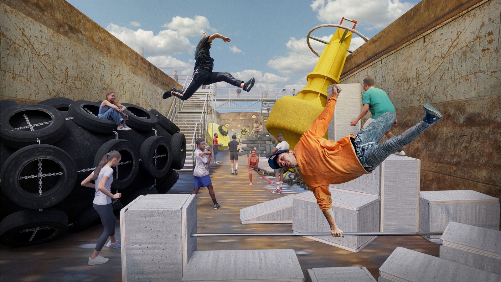 Park Maashaven Urban Sport Studio Marco Vermeulen