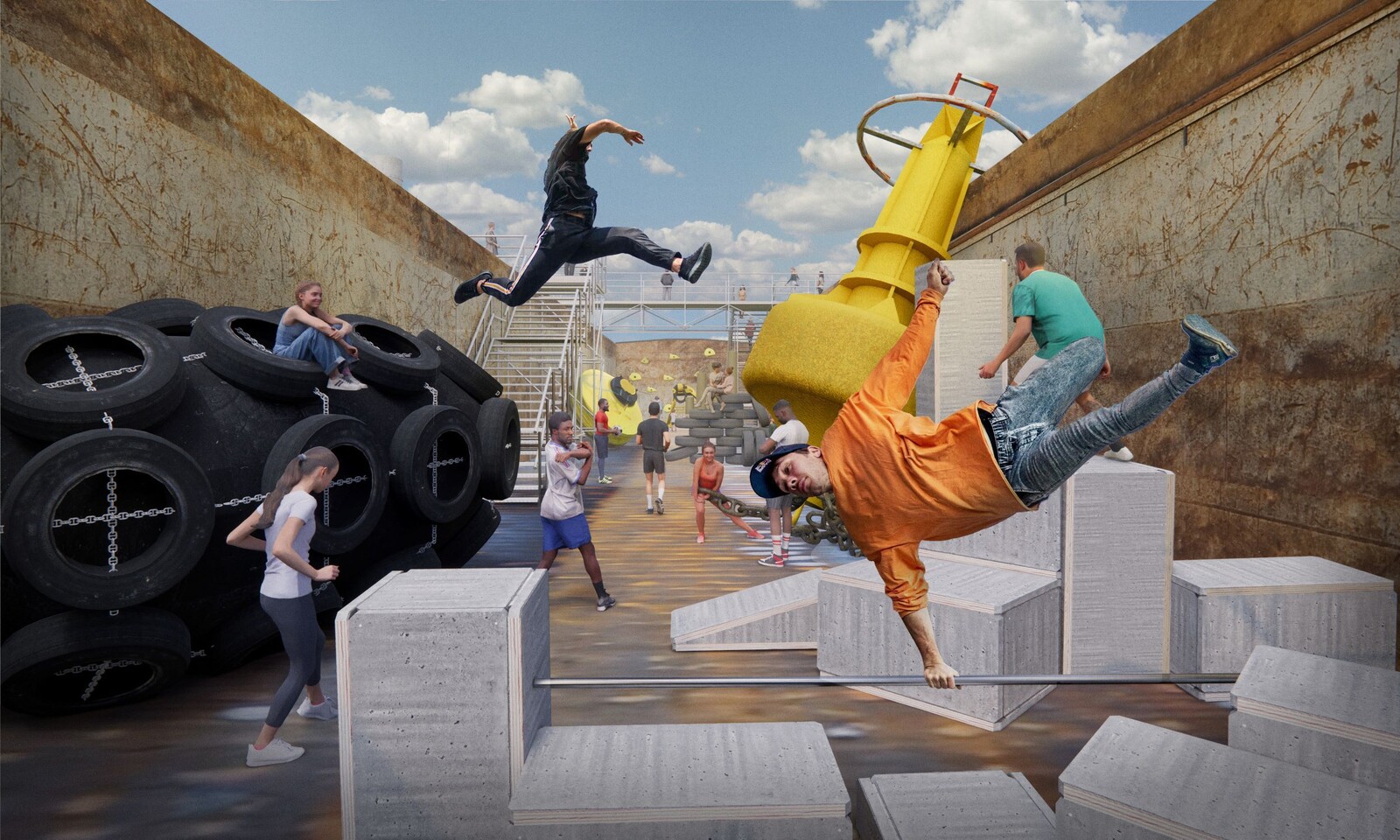 Park Maashaven Urban Sport Studio Marco Vermeulen