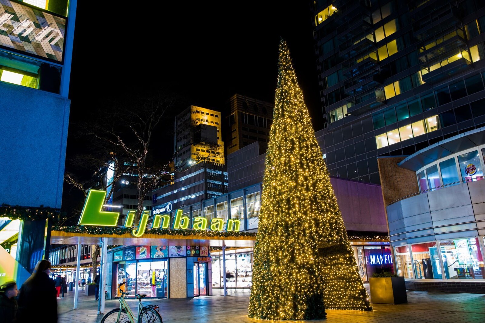 Kerstboom op de Lijnbaan