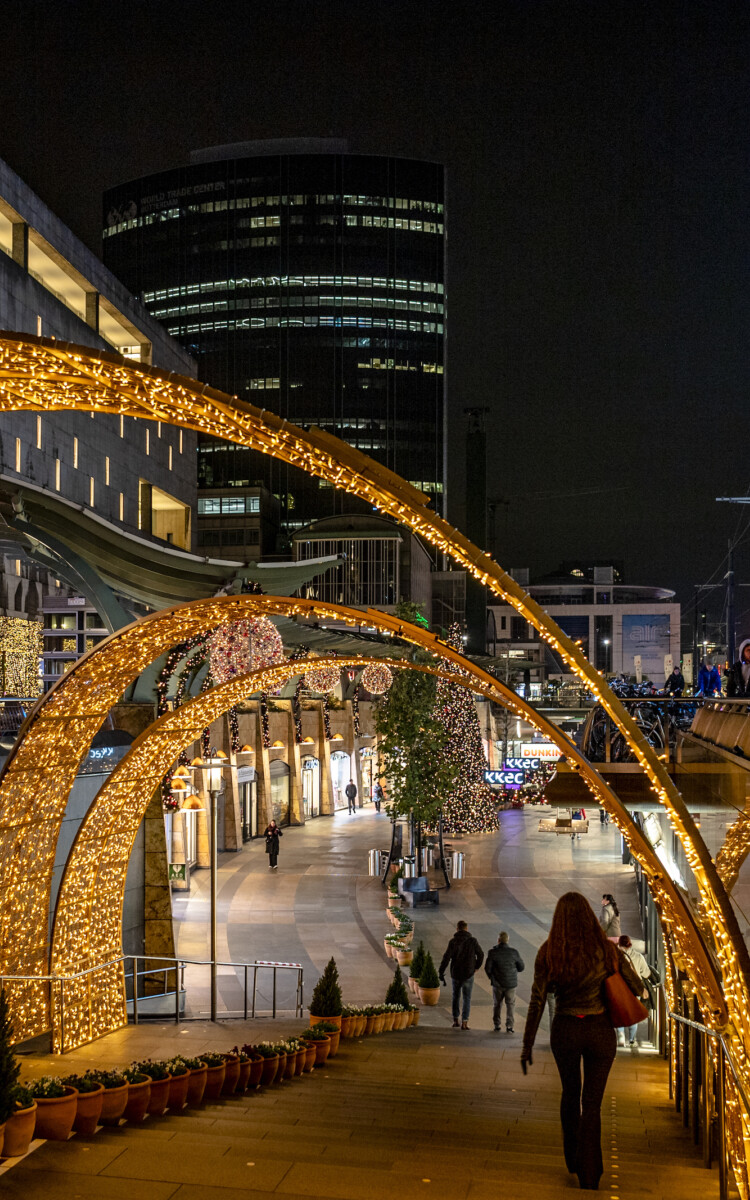Koopgoot kerstverlichting Rotterdam Centrum Jan Kok