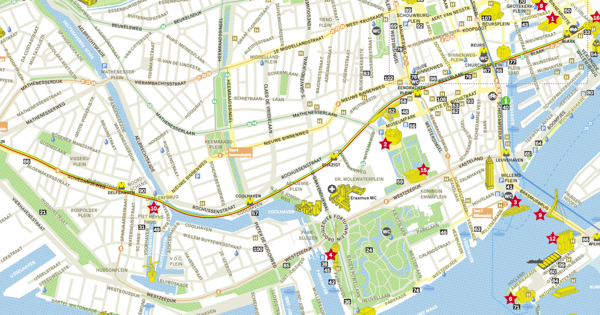 Download de gratis Citymap van Rotterdam | RotterdamCentrum